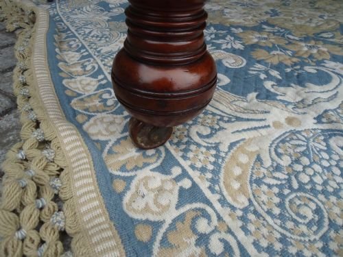 fig 3. LATE VICTORIAN WALNUT 2 LEAF EXTENDING DINING TABLE  SEATS 12