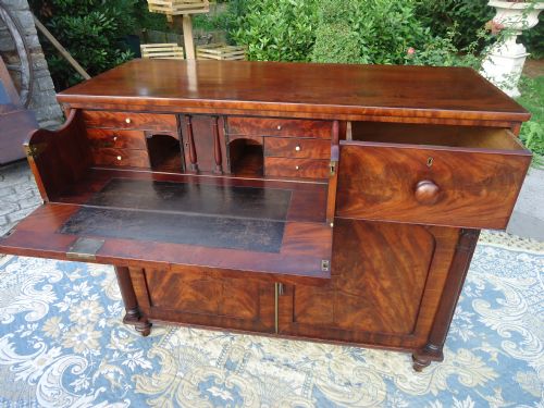 Late 18th Century Mahogany Secretaire Chest.