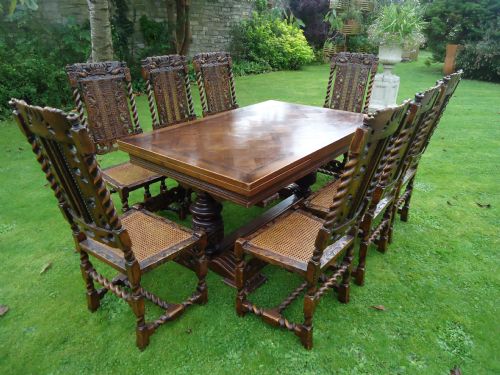 French Oak Refectory Dining Table  Seats 10/12