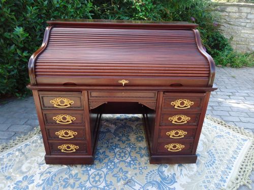 Rare American Roll Top Desk