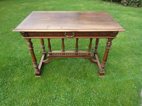 French Walnut Writing Desk/side Table