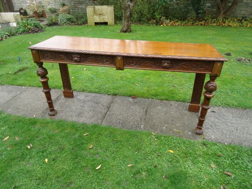 Victorian Oak Serving Table
