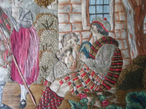 fig 1. SCOTTISH 18TH CENTURY WOOL PICTURE