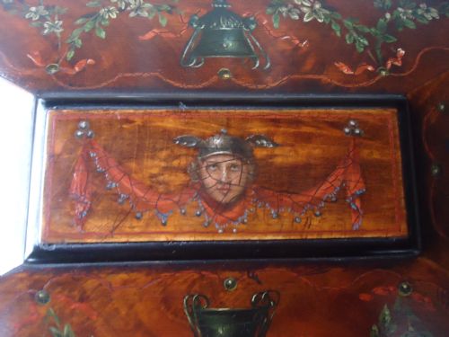 fig 1. DECORATED REGENCY TEA CADDY