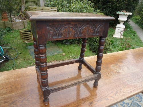 Oak Joint Stool 19th Century