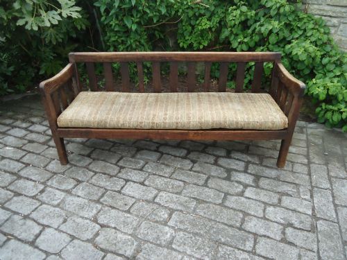 Late 18th Early 19th Century Oak Seat for Garden/conservatory or Rustic Interior