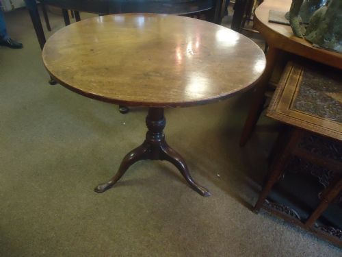 George III Mahogany Tilt Top Tripod Table