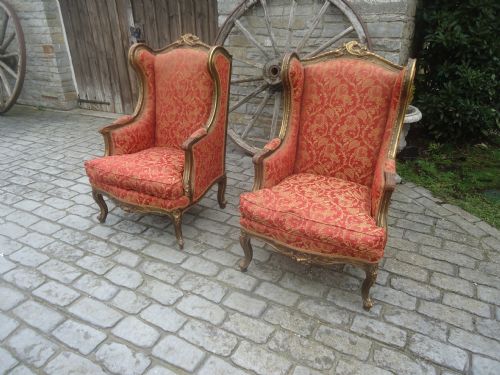 Pair of Early 20th Century French Louis Style Decorative Armchairs