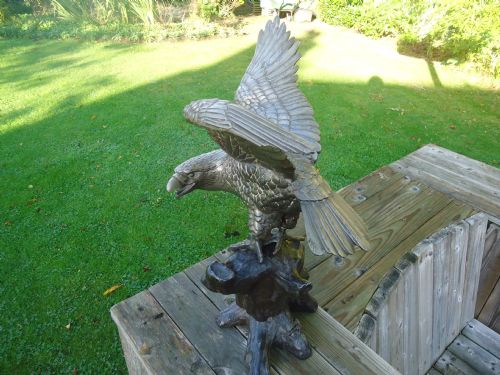 The Eagle Has Landed! 
18ins High Cast Model of a Landing Eagle.