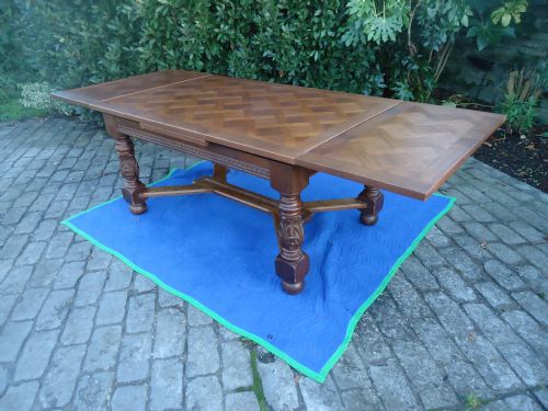 French Parquetry Dining/kitchen Refectory /Farmhouse Table Seats Ten-twelve
