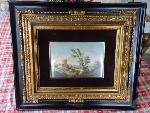 Italian Oil Painting by  Renato Zini  1890-1969 in Original Ornate Frame.