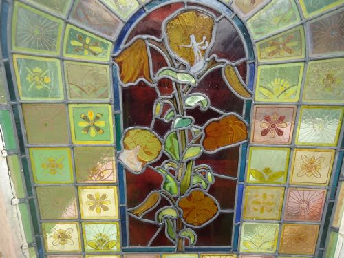 fig 1. Stained glass window panel.