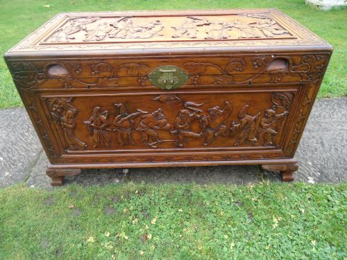 Oriental Camphor Wood Storage Box