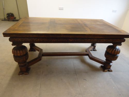 Large 19th Century Oak Refectory Dining Farmhouse  Table