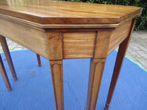fig 1. Regency six legged tea table with ebony stringing.