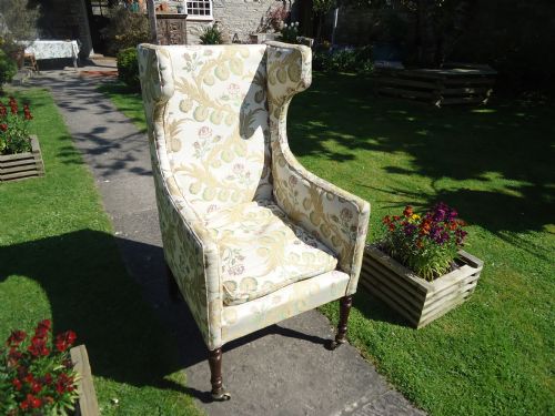 A Genuine 18th Century Wing Armchair