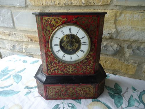 19th Century French Boulle Mantle Clock