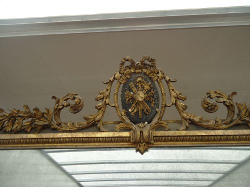 Early 19th Century Original Gilded and Black French Mirror