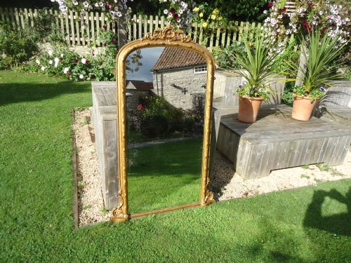 19th Century Gilded Mirror/overmantle.