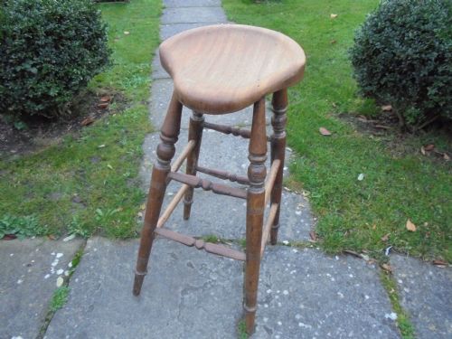 19th Century Elm High/bar Stool