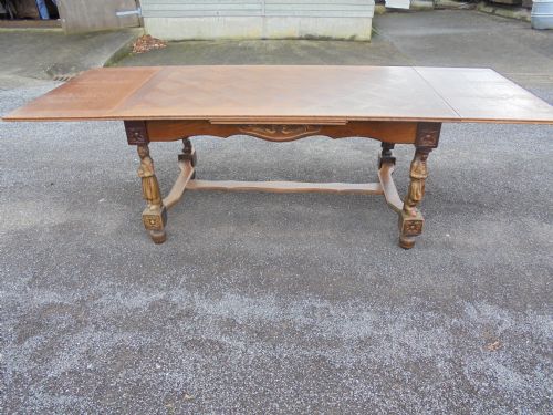 French Oak Farmhouse / Refectory  Table Seats Ten.