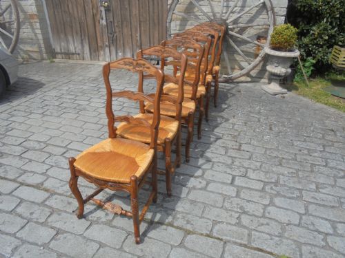Set of Six French Dining/kitchen Chairs