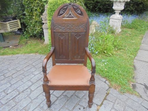Interesting Early Oak Chair