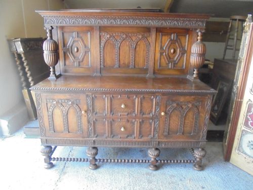 Oak Jacobean Style  Dresser/sideboard