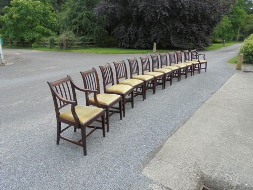 Antique 18th Century Set of Twelve Dining Chairs