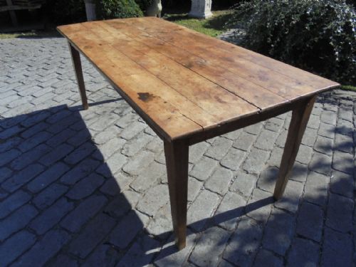 French Fruitwood Kitchen/farmhouse Dining Table. Seats Eight