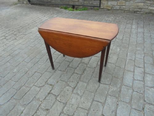 fig 1. Country French fruitwood drop flap table
