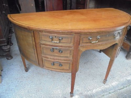 19th Century Mahogany Demi-lune Sideboard
