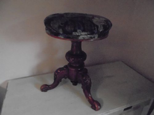 Victorian Walnut Piano Stool