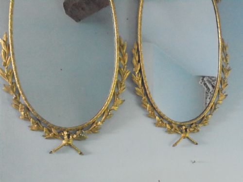 fig 1. Pair of 19th century gilded bronze wall mirrors