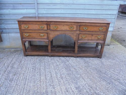 Early 18th Century Oak Pot Board Dresser Base
