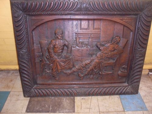 19th Century Carved Oak Panel. Possibly Irish.
