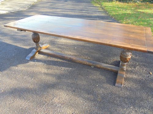 Part 18th Century English Oak Refectory/farmhouse Table. Seats Ten