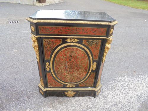 19th Century Boulle Ormolu Mounted Pier Cabinet