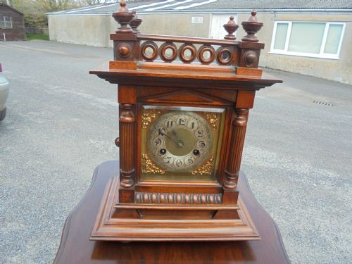 Victorian Walnut Mantle Clock