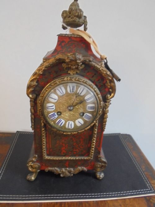 French Boulle Mantle Clock