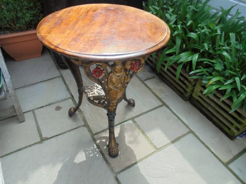 Victorian Cast Iron Pub Table Gaskells Ltd Cardiff