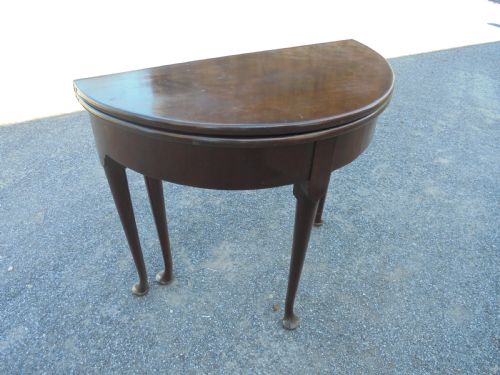 Mahogany Georgian Demi Lune Tea Table