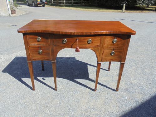 Classic 18th Century Mahogany Serpentine Sideboard