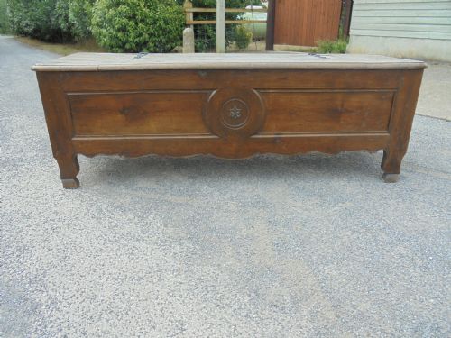 French Late 18th Century Cedar Wood Coffer Storage Chest