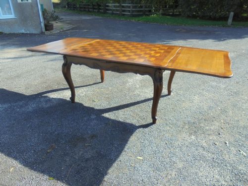 French Oak Parquetry Dining Kitchen Table