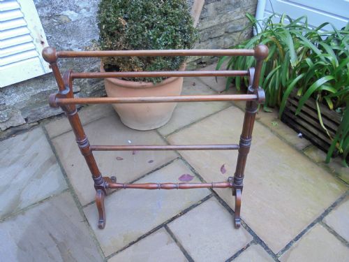 Victorian Mahogany Towel Rail