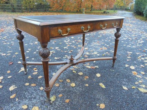 Maples of London Centre Room Walnut Writing Desk