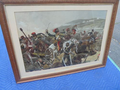 Victorian Framed Coloured Print Balaclava