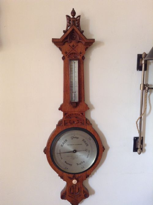 Negretti & Zambra Barometer  Arts & Crafts