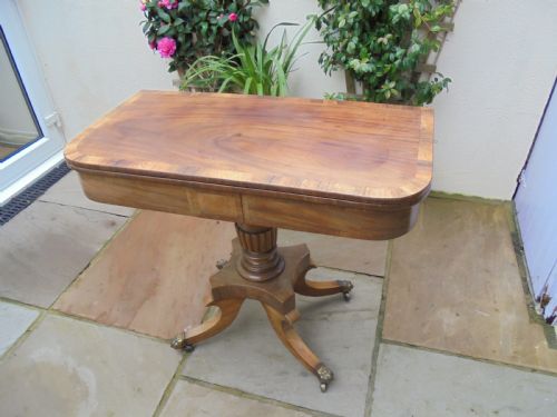 Late Regency Mahogany Tea Table